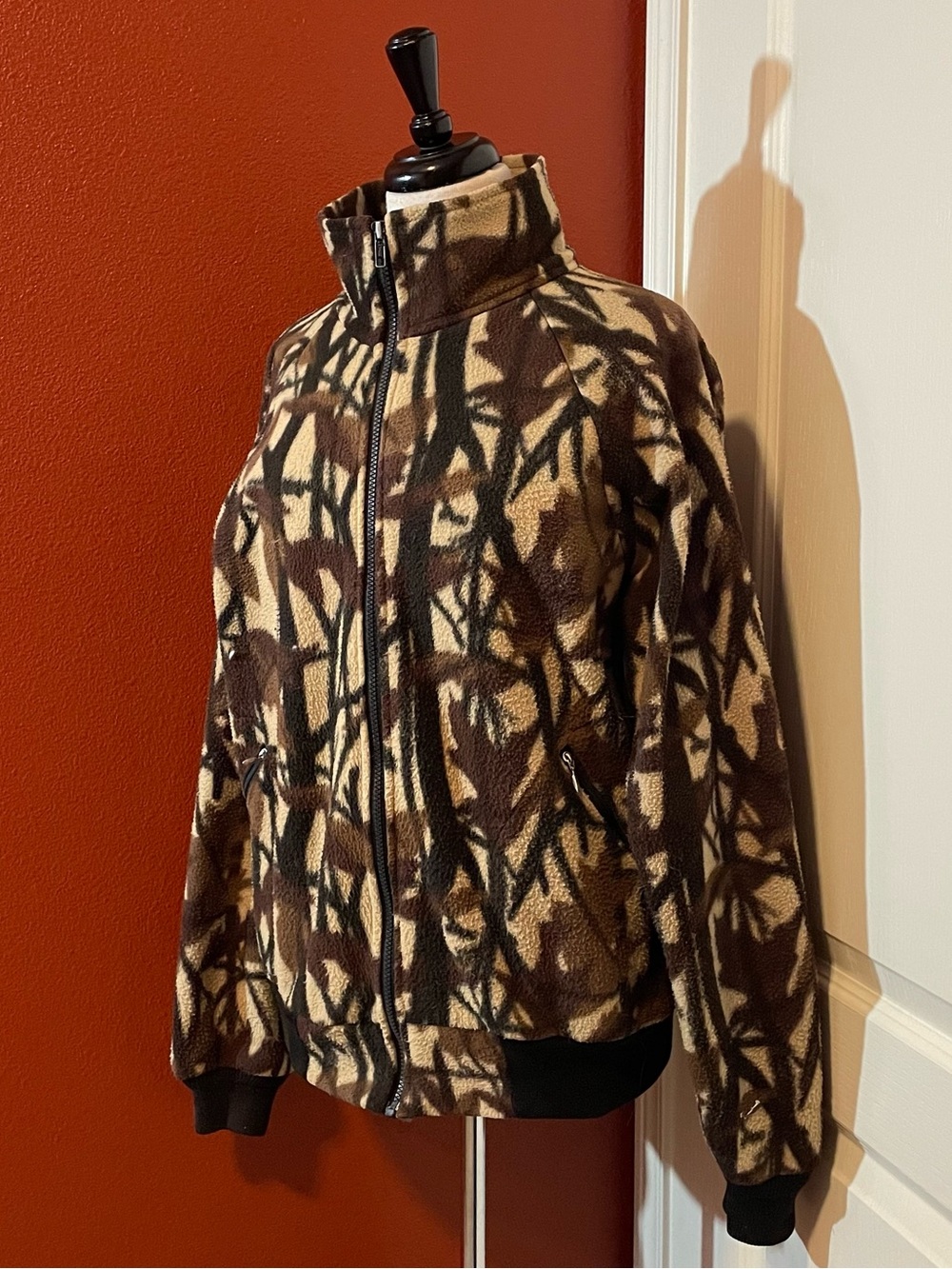 Vintage Unbranded Men’s Camouflage Full Zip Gorpcore Predator Camo‎ Jacket